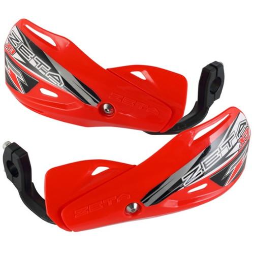 ZETA(ジータ) インパクトX3ハンドガード レッド F5440 バイク