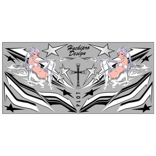 PLOT(プロト) デカール デビルプロトタン B&amp;W L 汎用 BLK&amp;WHT Lサイズ PDK1...