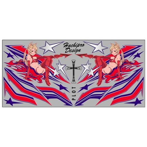 PLOT(プロト) デカール デビルプロトタン R&amp;B L 汎用 Lサイズ PDK100RB-L バ...