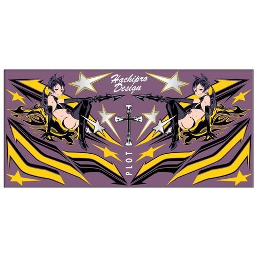 PLOT(プロト) デカール デビルプロトタン Y&amp;P M 汎用 YEL&amp;PPL Mサイズ PDK1...