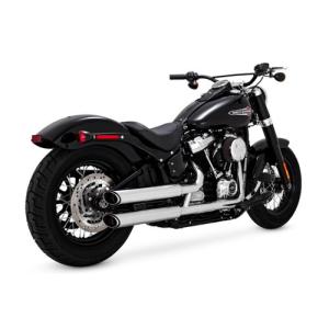 VANCE＆HINES(バンスアンドハインズ) バイク マフラー カスタムマフラー TWIN SLASH 3inch S/O SOFTAIL(FXBB/FXLR/FLSL/FLFB/FXBR)18-19 1801-1248｜partsdirect