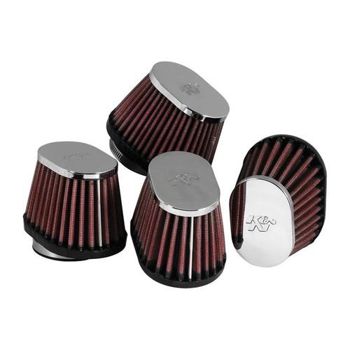 K&amp;N オーバルテーパー/クローム/4個 ZEPHYR400/X/ZRX400 φ51(76：102...