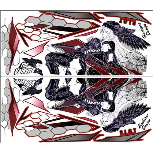 PLOT(プロト) デカールキット ヴァルキリー レッド YZF-R3/R25 15-18 PDK3...