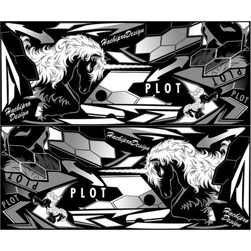 PLOT(プロト) デカールキット ユニコーン ブラック Ninja250 PDK748UC-K バ...