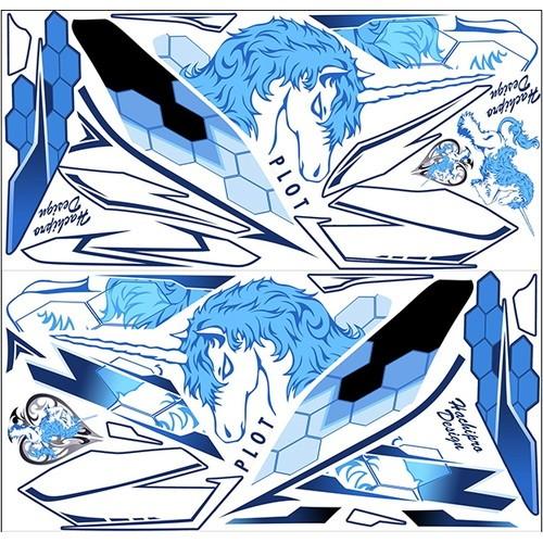 PLOT(プロト) デカールキット ユニコーンB ブルー YZF-R3/R25 15-18 PDK3...