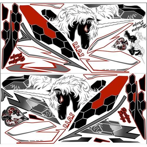 PLOT(プロト) デカールキット ユニコーンB レッド YZF-R3/R25 15-18 PDK3...