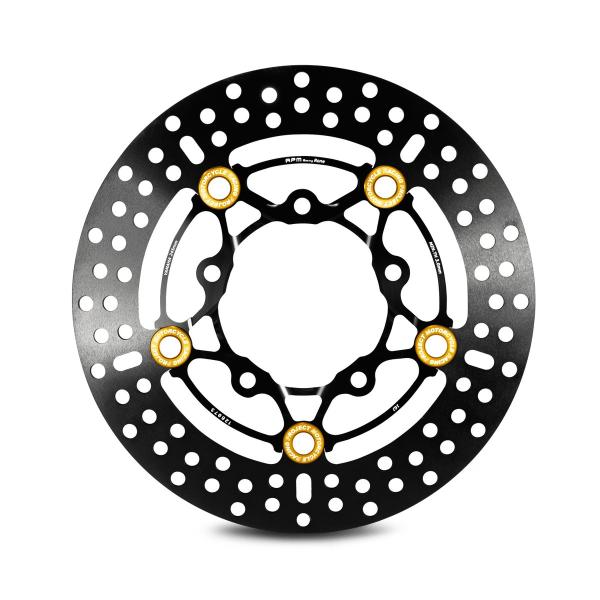 RPM ドリルドハイカーボンFCDフローティングディスク260mm ブラック/ゴールド TA-RPM...