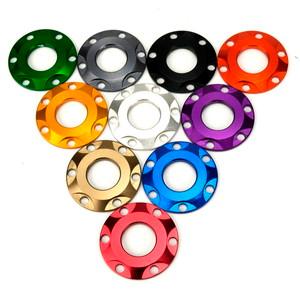 JSM アルマイトカラー 6ホール スターデザインワッシャー レッド M10 TA-JSM-BT12...