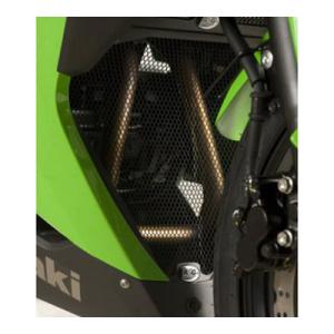 R&amp;G ダウンパイプグリル ブラック RG-DG0012BK バイク コアガード・ラジエーターカバー