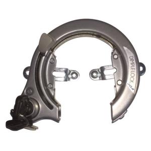 J&C JC-036CLB ディンプルシリンダーキーリング錠 シルバー パッケージ無し 自転車