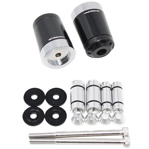 SPEEDRA ヘビーウェイトハンドルバーエンドスライダー ブラック ABEOL01BK バイク