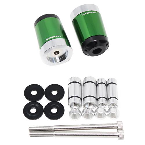 SPEEDRA ヘビーウェイトハンドルバーエンドスライダー グリーン ABEOL01GN バイク