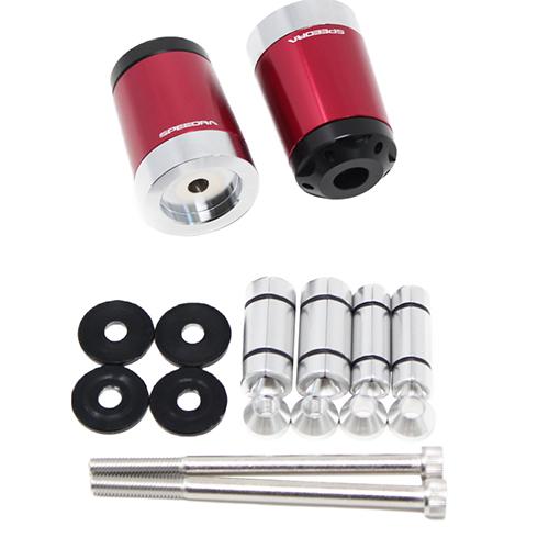 SPEEDRA ヘビーウェイトハンドルバーエンドスライダー レッド ABEOL01RD バイク