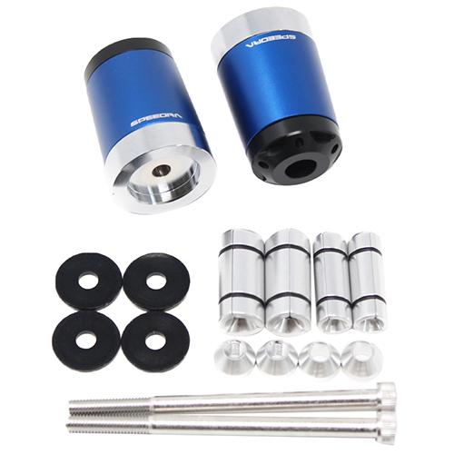 SPEEDRA ヘビーウェイトハンドルバーエンドスライダー マットブルー ABEOL01MBE バイ...