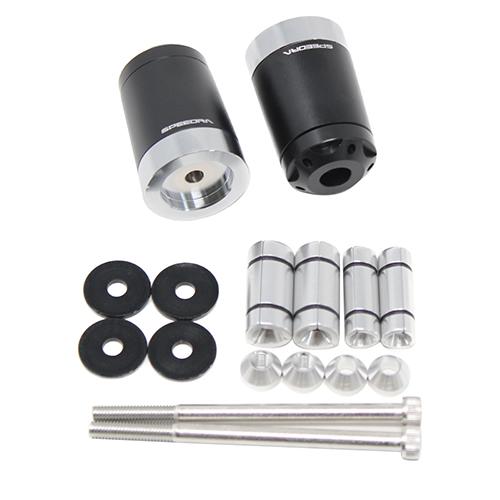 SPEEDRA ヘビーウェイトハンドルバーエンドスライダー マットブラック ABEOL01MBK バ...