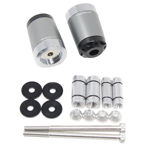 SPEEDRA ヘビーウェイトハンドルバーエンドスライダー マットチタン ABEOL01MTM バイ...