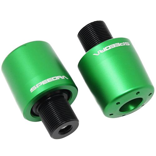 SPEEDRA アルミバーエンド タイプA KAWASAKI M17 マットグリーン ABEKA02...