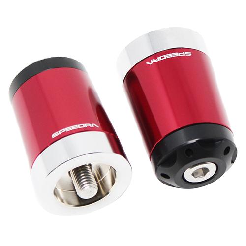 SPEEDRA ヘビーウェイトハンドルバーエンドスライダー レッド ABEKL01RD バイク