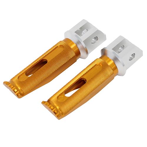 SPEEDRA アルミ削り出しタンデムステップ レーシングタイプ パッセンジャー用 シルバー/ゴール...