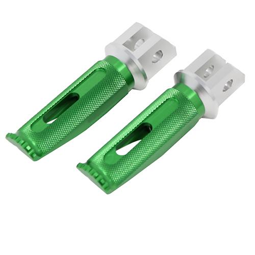 SPEEDRA アルミ削り出しタンデムステップ レーシングタイプ パッセンジャー用 シルバー/グリー...