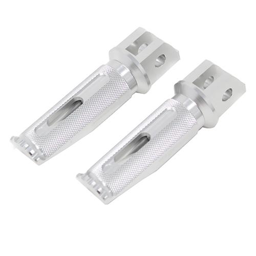 SPEEDRA アルミ削り出しタンデムステップ レーシングタイプ パッセンジャー用 シルバー/シルバ...