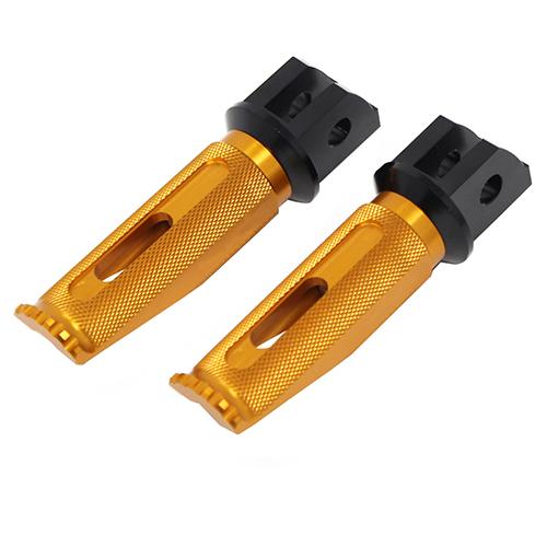 SPEEDRA アルミ削り出しタンデムステップ レーシングタイプ パッセンジャー用 ブラック/ゴール...