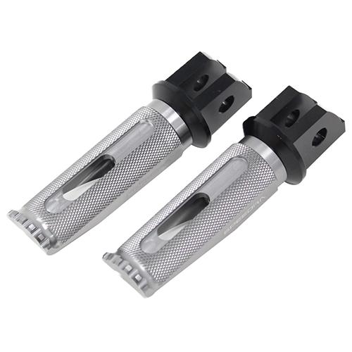 SPEEDRA アルミ削り出しタンデムステップ レーシングタイプ パッセンジャー用 ブラック/チタン...