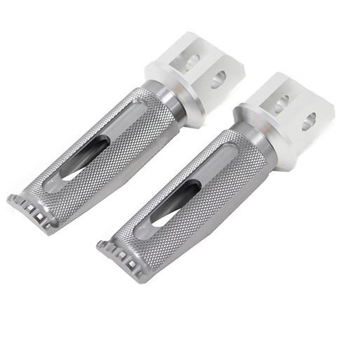 SPEEDRA アルミ削り出しステップ レーシングタイプ ライダー用 シルバー/チタン AFPR11...