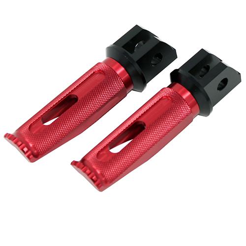 SPEEDRA アルミ削り出しステップ レーシングタイプ ライダー用 ブラック/レッド AFPR21...