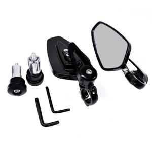 DAYTONA ショートステムミラー ブラック スクエア 右 M10 47547 バイク