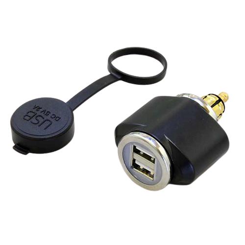 P&amp;A International USBパワーソケット(ヘラーソケットストレートタイプ) 防水キャ...