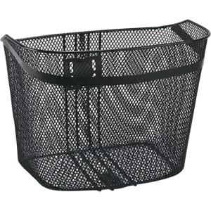 アサヒサイクル 自転車用 ラインD型メッシュ前カゴ ブラック