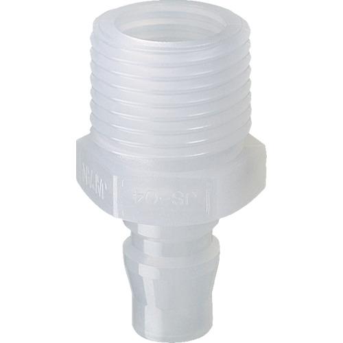 ジョプラックス 樹脂プラグ 相手側取付Rc(PT)1/2 ジョプラPPシリーズ JS04P エアカプ...