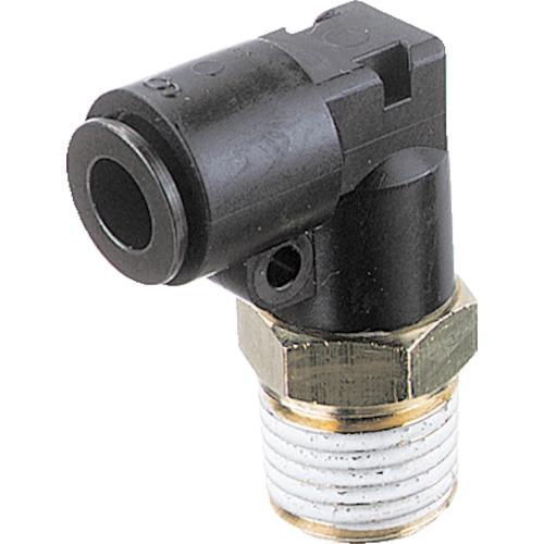 チヨダ(千代田通商) フジメイルエルボ(樹脂) 4mm・R1/8 4R01ML エアカプラ・継手