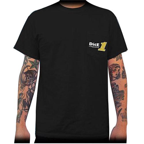 DICE MAGAZINE 025901 ポケットTシャツ シーシーバー ブラック XL バイク ア...