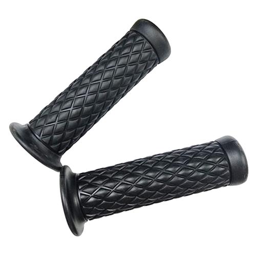 エナジープライス PVC製 非貫通ダイヤモンドパターングリップ 120mm ブラック バイク