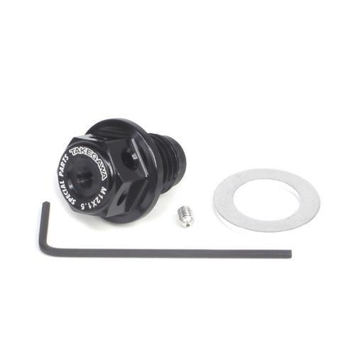 SP武川(スペシャルパーツ武川) アルミドレンボルト ネオジム磁石付 ブラック 汎用M12×1.5 ...