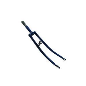 シキシマ 前ホーク27 ヘッド200mm ブルー 自転車 フロントフォーク