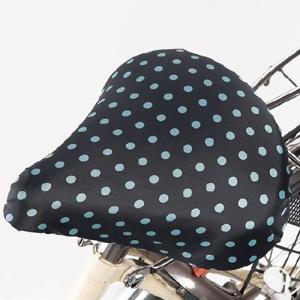 川住製作所 自転車 サドルカバー 水玉サドルカバー ブラック/水玉 ブラック/水玉