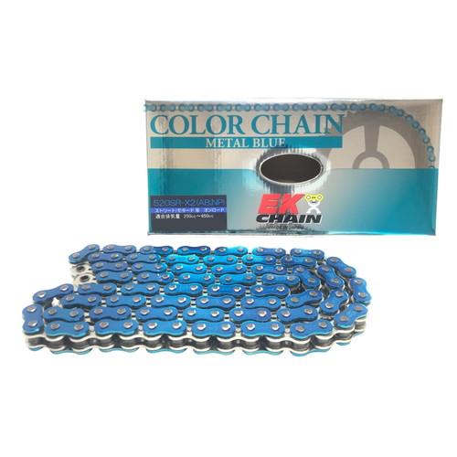 EKチェーン(江沼チェーン) SRXシリーズ 520SRX2-130L メタルブルー MLJ(カシメ...