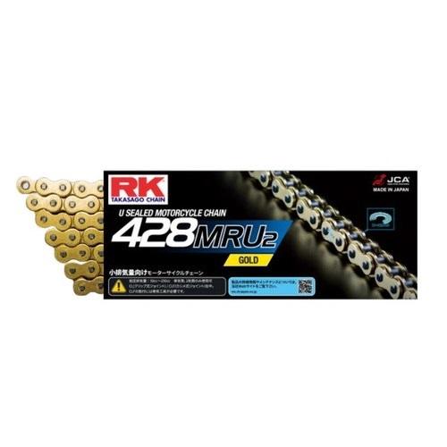 RK Japan MRUシリーズ GC428MRU2-100L Uリング ゴールド バイク チェーン