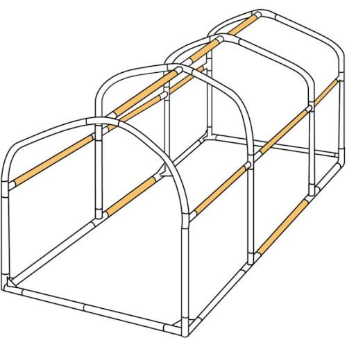 DOPPELGANGER バイクガレージDCC330XL 交換用パイプ DCC330XL-P3 横パ...