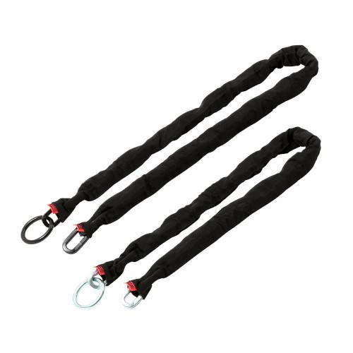 DOPPELGANGER ダブルループストロングチェーンロック DKL512-BK バイク