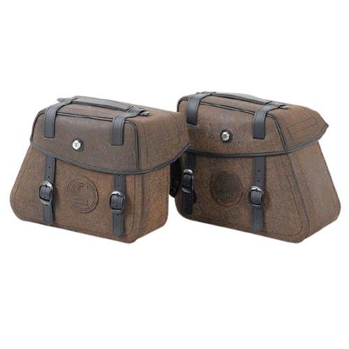 HEPCO&amp;BECKER レザーバック 牛本革サイドバック RUGGED/ラッグド Slim ブラウ...