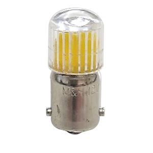 M&amp;H 12V BA9S型LED電球 12V 0.25W L702YE バイク ウインカー・テール球