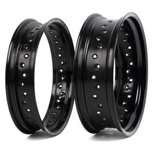 Dトラッカー、KLXシリーズ用ワイドリム前後セット Z-WHEEL ズィーウィール 【リペアパーツ】フロントリム Dトラッカー D