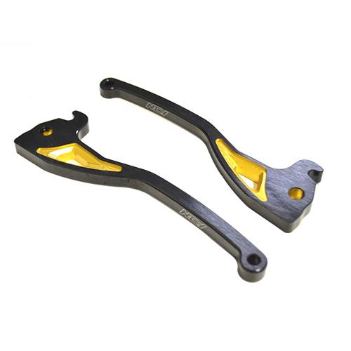 NCY デュアルカラーレバー シグナス/4/型5型/マジェS/BW’S/FORCE ブラック/ゴール...