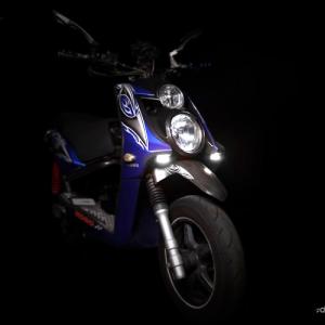 DCR BW'S125 ローダウン シート レッド バイピング タックロール