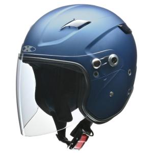 リード工業 RAZZO STRADA セミジェットヘルメット マットネイビー
