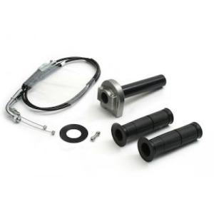 ACTIVE 車種別スロットルキット TYPE-1 巻取φ28/メッキ金具 ガンメタ Ninja25...